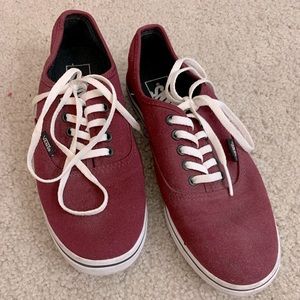 Maroon Vans Sneakers